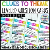 Theme Leveled Task Cards - Theme Analysis Lenses