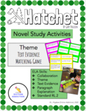 Theme Matching Game (Novel Study: Hatchet by Gary Paulsen)