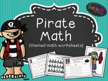 Preview of Theme Math Worksheets - Pirate Math