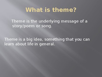 Theme Mini Lesson- Mentor Text 
