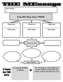Theme Notes Graphic Organizer and Powerpoint--Suitable for