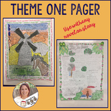 Theme One Pager- Secondary English- for use with any novel