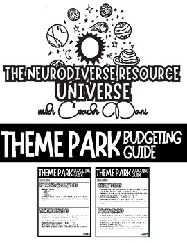 Preview of Theme Park Budgeting Challenge Cards: Disney Version