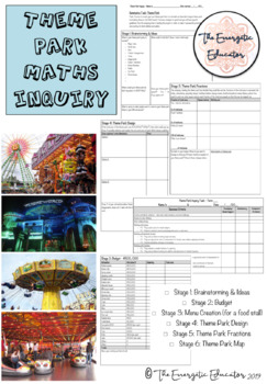Preview of Theme Park Inquiry Maths Unit