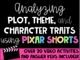 Theme, Plot, & Character Traits with Pixar Video Shorts BUNDLE