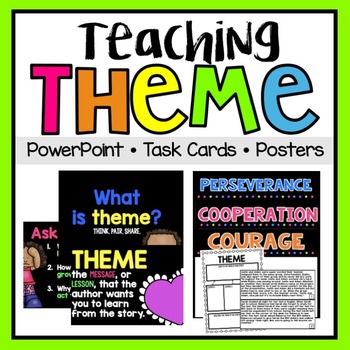 Preview of Theme PowerPoint & Task Cards