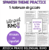 Theme Practice Passages in Spanish |  5 cuentos para ident
