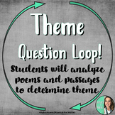 Theme Question Loop / Trail Activity - Poetry Text Analysi