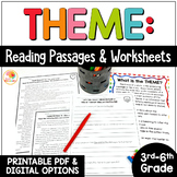 Teaching Theme Reading Passages and Worksheets Activities:
