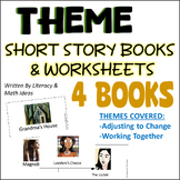 Theme Short Storybooks & Worksheets (4 Printable Mini Book