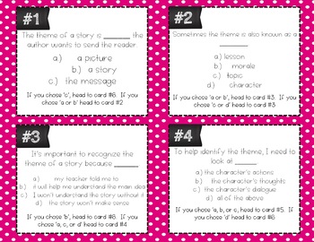 Theme Task Cards (Differentiated) by Ciera Harris Teaching | TpT