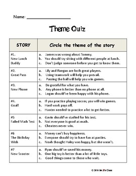 Finding Theme Task Cards - Short Stories & Extension Activities by Mr K ...