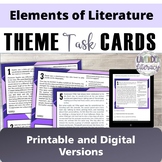 Theme Task Cards | Grades 5-6 | PDF and Google Form |Ident