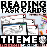 Theme Task Cards | Reading Comprehension | Differentiated 