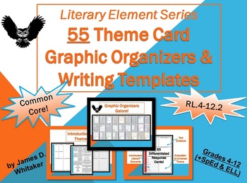 Preview of Theme Teaching Universal Theme Cards Common Core Literature