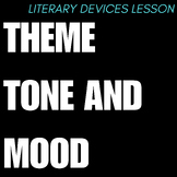 Theme Tone and Mood Halloween High School ELA Literary Dev
