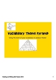 Theme Vocabulary Pyramid