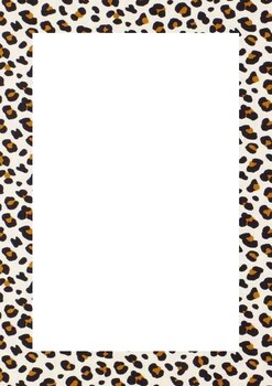 Theme Writing Paper UNLINED: leopard skin by The Green Fairy | TPT