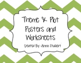 Theme and Plot Reading Posters and Practice Worksheets