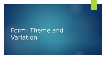 Preview of Theme and Variation- Hot Cross Buns Powerpoint