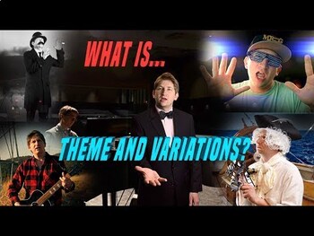 Preview of Theme and Variations Song - A Fun song for Engagement and Distance Learning