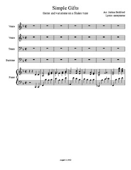 Preview of Theme and Variations on Simple Gifts