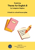 Theme for English B by Langston Hughes Lesson Plan
