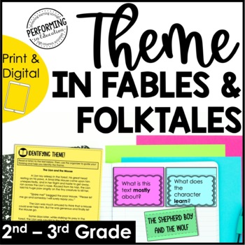 Preview of Theme in Fables and Folktales | Theme Reading Unit | Theme Lessons | 2nd-3rd