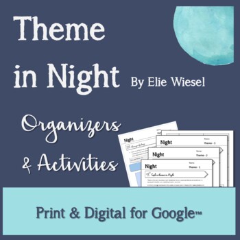 Preview of Theme in Night by Elie Wiesel - Digital for Google Apps - Distance Learning