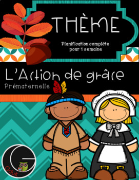 Preview of Thème l'Action de grâce