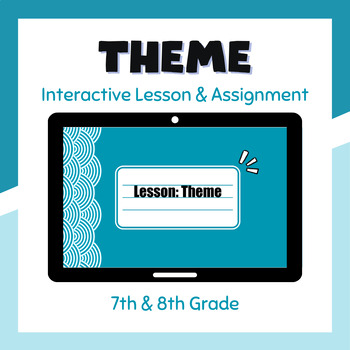Preview of Theme lesson and assignment - 7th & 8th grade - Animated short films