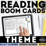 Theme with Part A Part B Questions Task Cards Digital Boom Cards