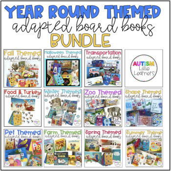 Preview of Themed Adapted Board Books For Special Education