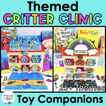 Preview of Themed Critter Clinic Toy Companions for Speech and Language Therapy
