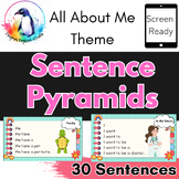 Themed Fluency Practice - All About Me | Sentence Pyramids
