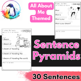 Themed Fluency Practice - All About Me | Sentence Pyramids