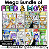 Themed Interactive Feeding Games Bundle for Speech Therapy