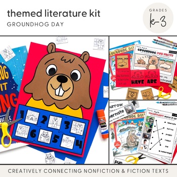 Preview of Themed Literature Kit: Groundhog Day (Groundhogs)