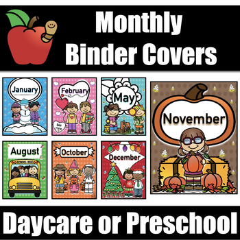 Preview of Themed Monthly Binder Covers