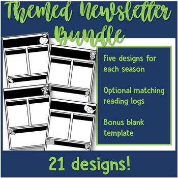 Preview of Themed Newsletter Bundle - 20+ seasonal designs