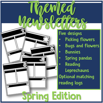 Preview of Themed Newsletters - Spring