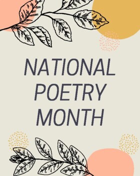 Themed Poster - National Poetry Month by Court's Creations | TPT