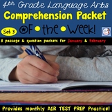 4th Grade Comprehension Packets of the Week (AIR test alig
