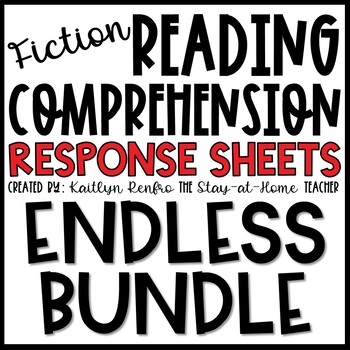 Preview of Themed Reading Response Worksheets ENDLESS GROWING BUNDLE
