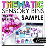 Themed Sensory Bins for Speech Therapy l Free Sample