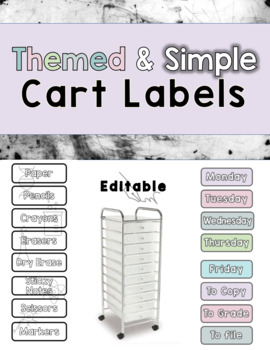 Preview of Themed & Simple Cart Labels