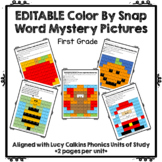 EDITABLE Color by Snap Word- Based on First Grade Lucy Cal