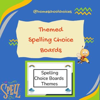 Preview of Themed Spelling Choice Boards
