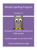 Themed Spelling Lists - Complete Differentiated Spelling Program