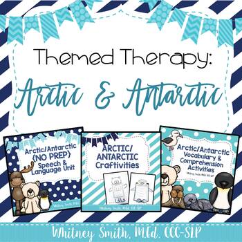 Preview of Themed Therapy Bundle: The Arctic and Antarctic